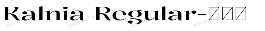 Kalnia Regular字体转换 Kalnia Regular字体转换